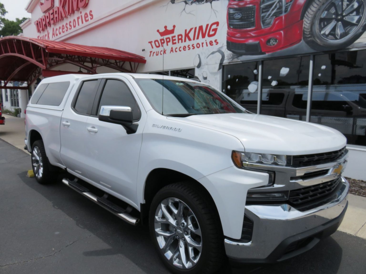 White Chevy Silverado Leer Xl Topperking Topperking